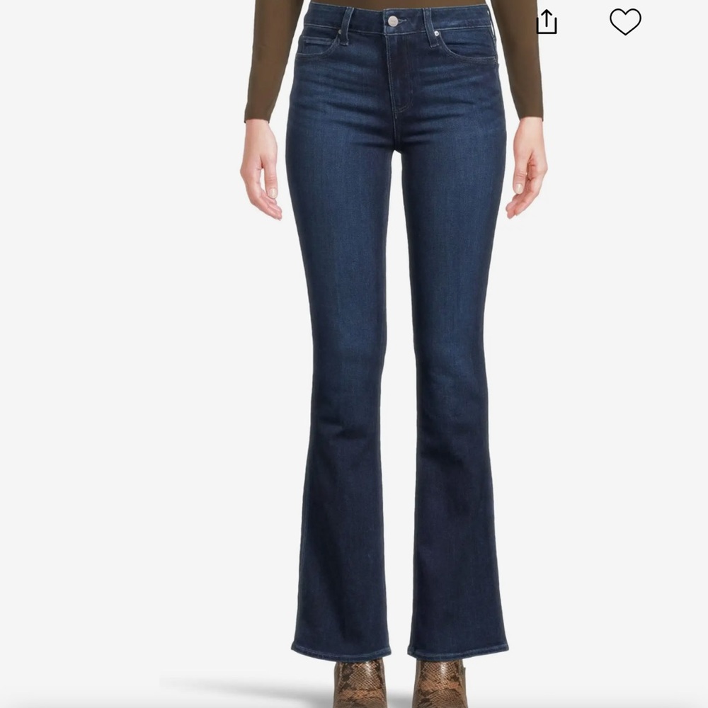 PAIGE Midnight Flare Jeans - Picture 1 of 8